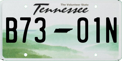 TN license plate B7301N