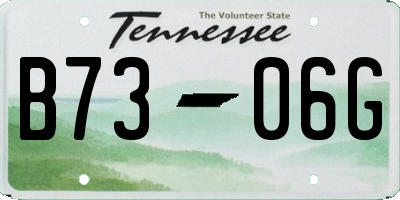 TN license plate B7306G