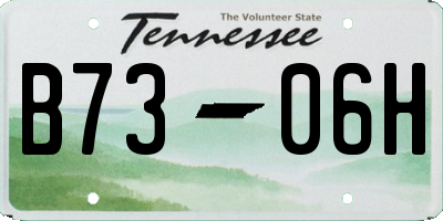 TN license plate B7306H