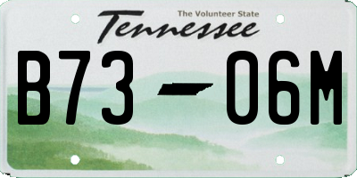 TN license plate B7306M