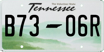TN license plate B7306R