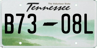 TN license plate B7308L