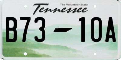TN license plate B7310A