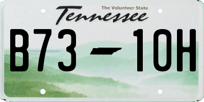 TN license plate B7310H