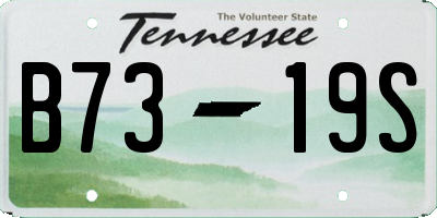TN license plate B7319S