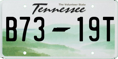 TN license plate B7319T