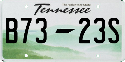TN license plate B7323S