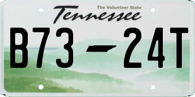 TN license plate B7324T