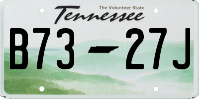 TN license plate B7327J