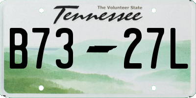 TN license plate B7327L