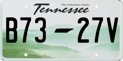 TN license plate B7327V