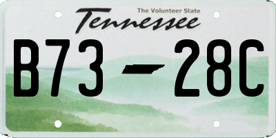 TN license plate B7328C