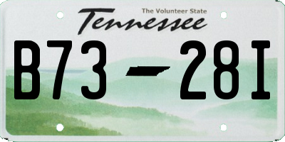 TN license plate B7328I