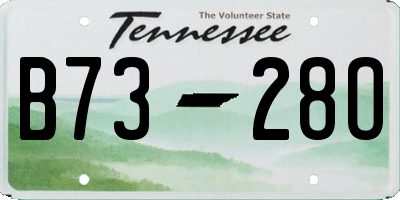 TN license plate B7328O