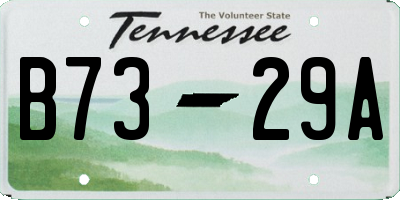 TN license plate B7329A