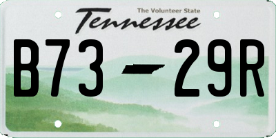 TN license plate B7329R