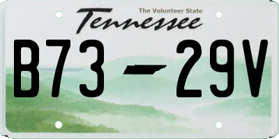 TN license plate B7329V