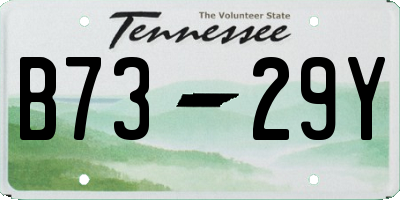 TN license plate B7329Y