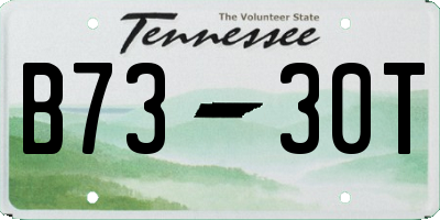 TN license plate B7330T