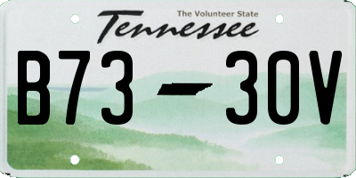 TN license plate B7330V