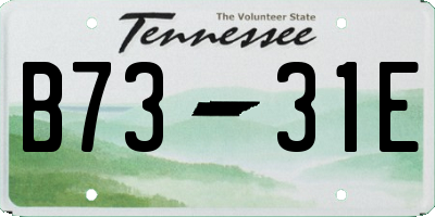 TN license plate B7331E