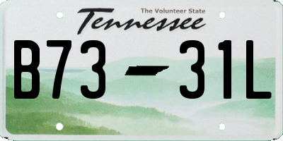 TN license plate B7331L