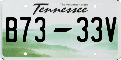 TN license plate B7333V