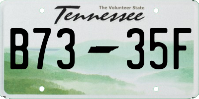 TN license plate B7335F