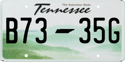 TN license plate B7335G