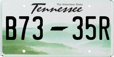 TN license plate B7335R