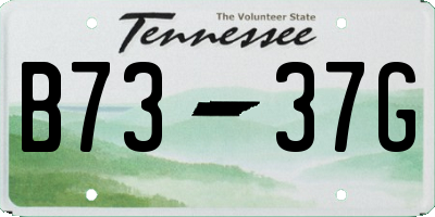 TN license plate B7337G