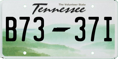 TN license plate B7337I
