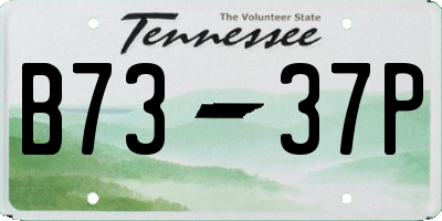 TN license plate B7337P