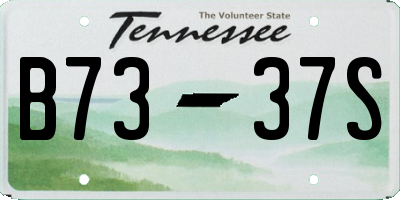 TN license plate B7337S