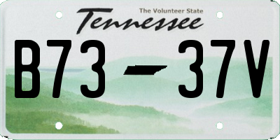 TN license plate B7337V