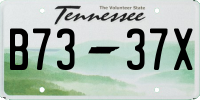 TN license plate B7337X