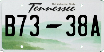 TN license plate B7338A