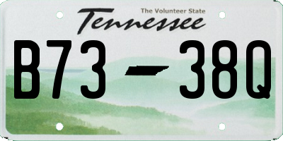 TN license plate B7338Q