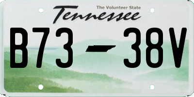 TN license plate B7338V