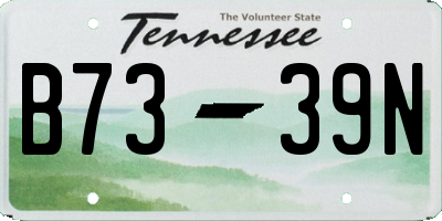 TN license plate B7339N