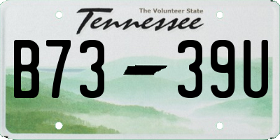 TN license plate B7339U