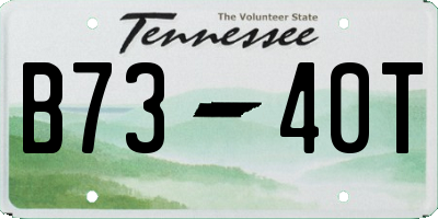 TN license plate B7340T