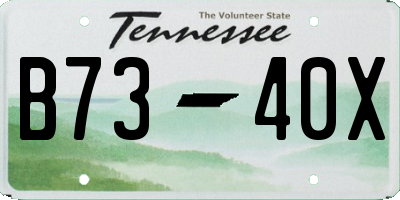 TN license plate B7340X