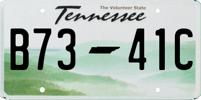 TN license plate B7341C