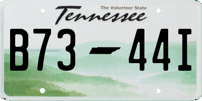 TN license plate B7344I