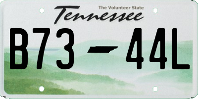 TN license plate B7344L