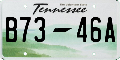 TN license plate B7346A