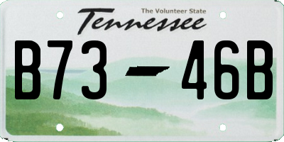 TN license plate B7346B