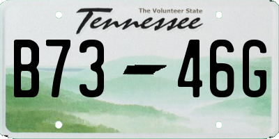 TN license plate B7346G