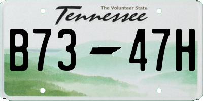 TN license plate B7347H
